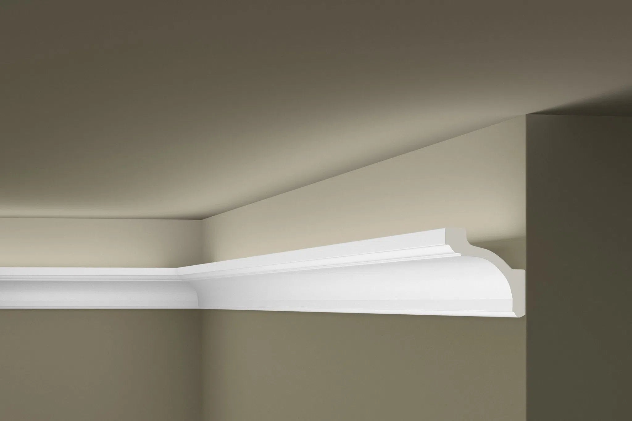 Z20 ARSTYL® 2M NMC Ceiling covings on grey wall | DecorMania UK